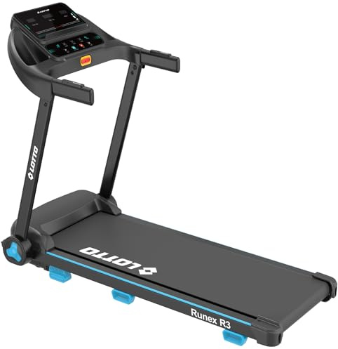 Cinta de Correr eléctrica Lotto Runex R3 – 2 CV, 1–12 km/h, inclinación Manual 2 Niveles, Bluetooth FitShow/Kinomap/Zwift, 100% Plegable, hasta 100 kg