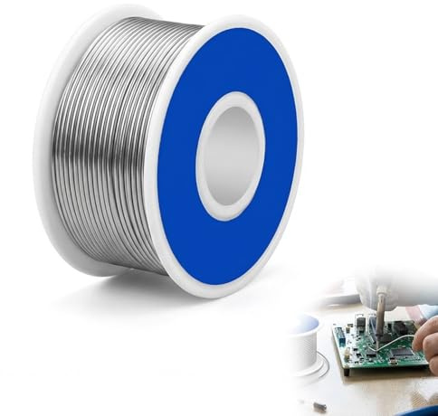 Jetstream 0.8mm Fil à Souder, Étain à Souder avec flux, Fil de Soudure Professionnel, Idéal pour Réparations Électroniques, Projets de Bricolage, Modélisme, Travaux de Soudure