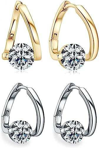 Lymphvity Germanium Ohrringe, Lymphmagnetotherapie Ohrringe, Lymphdrainage Ohrringe, Magnetic Earrings Zirkon Ohrringes Magnetisch,Magnettherapie Ohrringes für Frauen