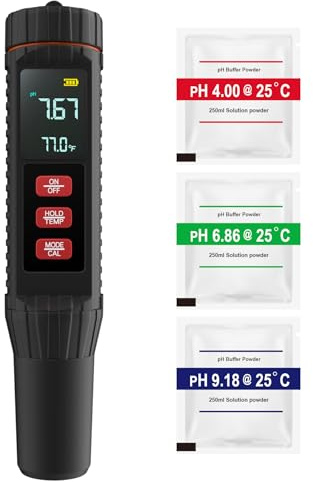 Forever Speed Pool Messgerät 7-in-1 pH Wert Messgerät, pH/TDS/EC/ORP/SALT/S.G./TEMP Hochpräzises Messgerät, pH Meter für Pool, Trinkwasser, Meeresaquakultur, Aquarien, SPA