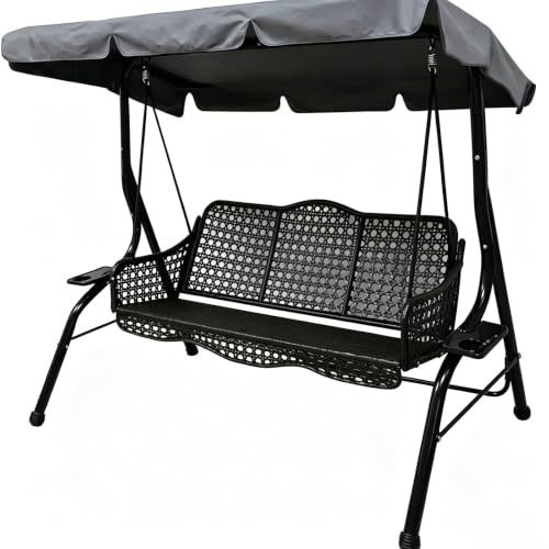Techo Columpio Funda Repuesto Balancín, Resistente a las Inclemencias y al Viento, Cubierta para Columpio de Exterior(195*125*15cm)