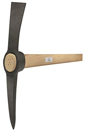 Idealspaten 38011500 Pioche avec œil ovale, Gris, 1,5 kg