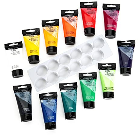 Royal & Langnickel 75 ml akrylfärg (paket med 12)