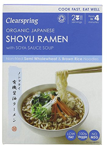 Clearspring Organiques Japonais Nouilles Ramen Shoyu Avec De La Sauce De Soja Soupe 170G - Paquet de 2