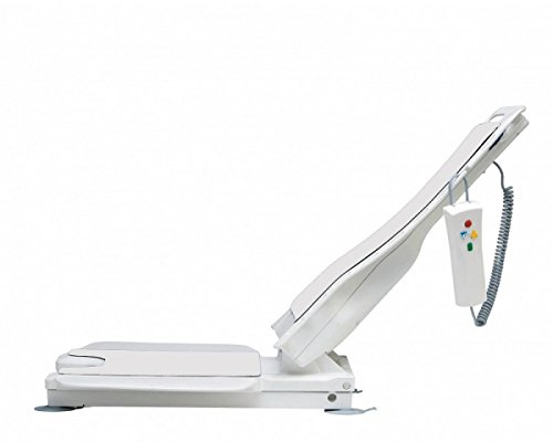 Bellavita Badewannenheber, Weiß - Kunststoff, 50 Grad verstellbare Rückenlehne, Touch Bedienung