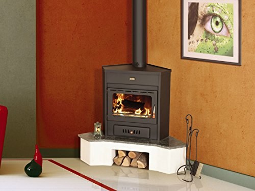 Bruciatore a legna per stufa ad angolo modello a legna combustibile solido 12kw Prity AMB