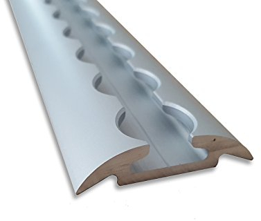 Trupa Riel de amarre de aluminio semicircular de 1 m, 1000 mm (no ligero)