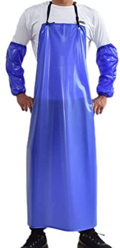 Nanxson Unisex Grembiule da Lavoro in PVC Resistente all'Acqua Resistente agli Oli Impermeabili Grembiule per macellai cucina CF3037