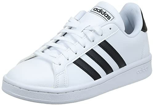 adidas Women's Grand Court Sneaker, White Ftw Bla Negbás Ftw Bla 000, 4 UK