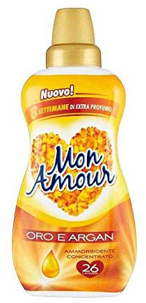 6 X Mon Amour Ammorbidente Oro e Argan Ammorbidente Concentrato 650 ML