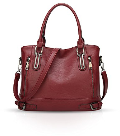 NICOLE & DORIS Handtasche für Damen Schultertasche Henkeltaschen Handtasche Umhängetasche Kunstleder