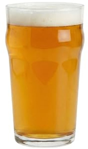 Restaurantware 20 Ounce Imperial Pint Glasses Set Of 6 Fine-Blown Nonic Pint Glasses - Tempered Wide Rim Clear Glass Pub Glasses For Ales Or IPAs Durable