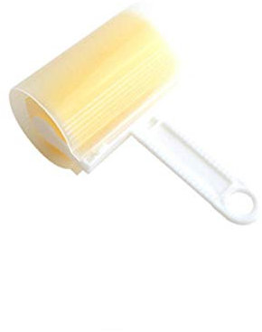 YITON Pet Hair Remover Brushes Yellow New Washable Reusable Clothes Hair Pet Hair Sticky Roller Household Portable Hair Remover Roller Brush 2Pcs With Lid