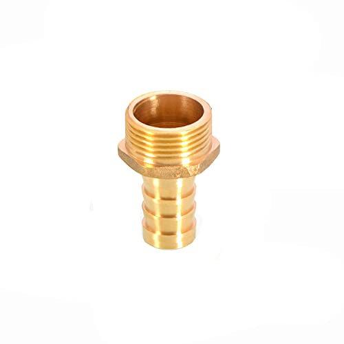 1 styck BSP slanganslutning mässingskontakt montering 6 mm/8 mm/10 mm/12 mm/16 mm/19 mm/25 mm, slang barbiesvans hane BSP yttre gänga adapter