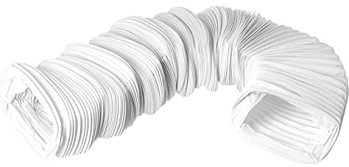 110x55mm / 6m PVC Lüftungsschlauch - Flexschlauch für Flachkanal - Flach Schlauch - Abluftschlauch für Klimaanlage Wäschetrockner Abzugshaube