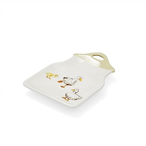 Cooksmart British Designed Ceramic Tea Bag Tidy | Tea Bag Dish For Used Tea Bags | Teabag Dish With Modern Design - Buttercup Farm