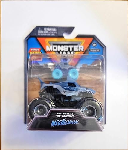Monster Jam Juego con mini excavador de tumbas de regalo, El Toro Loco y Megalodon de 3 años en adelante (Megalodon)