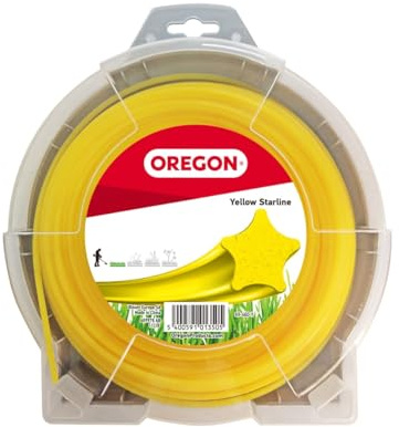 Oregon Gelber Freischneidefaden sternförmig Yellow Starline 3,0 mm Durchmesser 212 m Länge