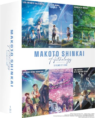 Makoto Shinkai Anthology - 5 films et 1 OAV : 5 Centimeters per Second + The Voices of a Distant + Voyage vers Agartha + The Garden of Words + Your Name. + Les Enfants du temps [Blu-ray]