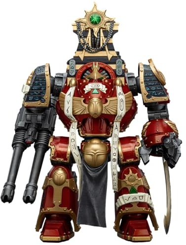 JOYTOY Warhammer - Action figure da collezione in scala 1/18, 40 k, 30,5 cm, motivo: Thousand Sons Contemptor-Osiron Dreadnought con lama della forza gravis e gravis autocannon