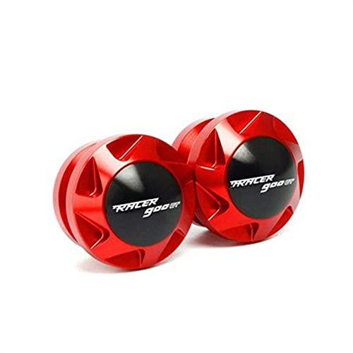 YULEGUDI Schwingenschutz Montageständer Für Y&amaha Tracer 900 GT 900GT 2018-2020 Motorrad CNC Zubehör Abdeckung Schwingenspulen Slider Stand Schrauben(Red,B)
