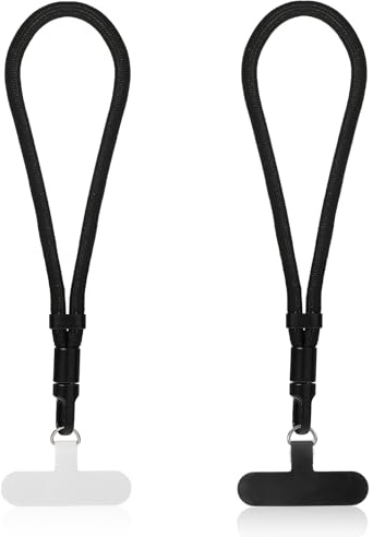 Handykette Universal, 2 Stück Handy Armband mit Handykette Halterung Handykette Kurz Hohe Qualität Handy Kette Einstellbar Handyband mit Jedem Handy Smartphone, Band für Handyhülle Phone Strap