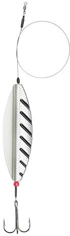 SPRO Inline XL Spinner - Hecht Blinker, Pike Spoon, Spinnköder, Kunstköder, Angelköder (Silverfish)