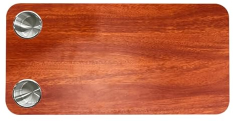 LJFDXD Piano Tavolo in Legno per Camper, Piano di Lavoro Sostitutivo per Camper Rimovibile, Scrivania Rettangolare con 2 Portabicchieri, Pannello Tavolo per Camper, 80 x 40 cm(Red)