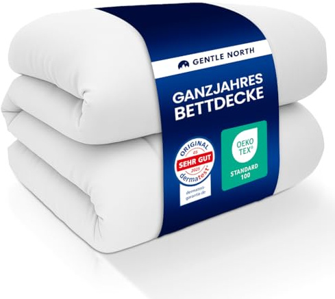 Gentle North Bettdecke 135x200 als Schlafdecke - Ganzjahresdecke für Allergiker geeignet - Weiche Steppdecke - Besonders Flauschig & waschbar bei 95°