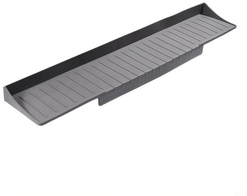 HomeVortex Paraspruzzi per lavello da cucina, in silicone, con ventose, protezione per lavello e lavastoviglie (grigio)