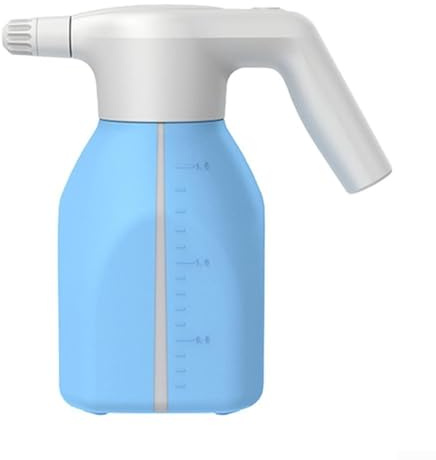 Niceminiwall Cabezal pulverizador eléctrico multiusos | Pulverizador de jardín recargable de 1,5 L y 2 L con carga USB | Modos de niebla y pulverización | Mango ergonómico con nivel de agua (1,5 L)