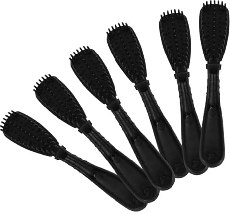 Mobestech Ensemble de 6 Pinceaux pour Teinture de Salon Peigne à Colorer les Cheveux, Brosses Lavables en Pp, pour Coloration sans Désordre à Domicile Salon