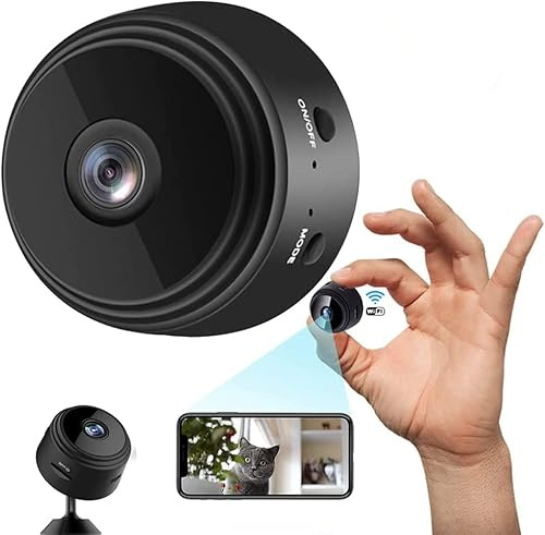 beseloa Telecamera WiFi, telecamera di sicurezza domestica per anziani/bambini/cani/animali domestici con app, visione notturna chiara 1080p, rilevazione di movimento Findview AI, per interni ed