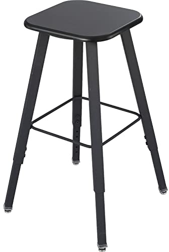 Safco Products 1205BL Alphabetter® Stool for Alphabetter Stand-Up Desk (Sold Separately), Black Frame, Black Seat Classroom and Home School Desk