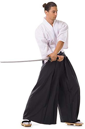 PRINCESS OF ASIA Kendo Gi Kimono & Hakama Hose Laido Outfit (Schwarz & Weiß)