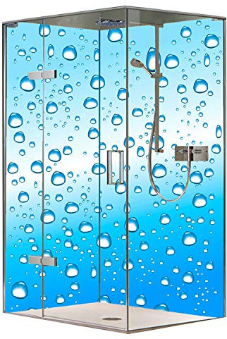 Original FLYERANDPRINT - SHOWER-PLATE, Alu-Dipond, OHNE FUGEN, Fliesenersatz, Duschrückwand, Wunschmaß, Dusche, Bad, Wandverkleidung, Wandverkleidung, DH-17-01 (Set mit 2 platten, 80 x 200 cm)