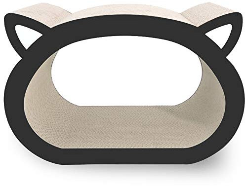Kratzbrett für Katzen aus Pappe – Kratzmöbel Katzen Wellpappe im Form von Katzenkopfform, Kratzspielzeug für Katzen Pappe mit Einer Höhle, Kratzpads für Katze, Lustiges Katzenspielzeug Kratzen Pappe