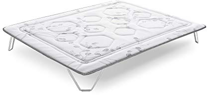 ECCOX Surmatelas viscoélastique Luxury graphène 70 x 190 cm – Surmatelas viscoélastique avec graphène – Noyau en viscoélastique et Mousse – Surmatelas Silencieux, Respirant, Anatomique et