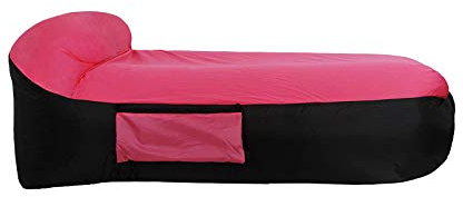 BANGSUN Aufblasbare Liege, Lufthängematte, Bett, Schlafsofa, mit tragbarem Tragegriff, Pink