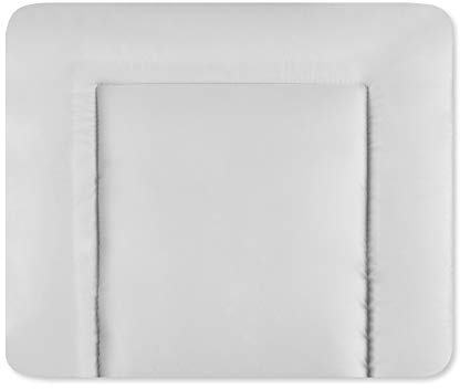 Julius Zöllner Wickelauflage Softy 85x75 cm - Wickelunterlage - wasserdicht und abwischbar - Made in Germany – Oeko-Tex Standard 100 – uni hellgrau