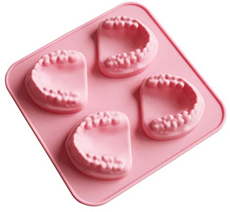 Eeneme Moule à gâteau en silicone - Amusant DIY Moule à glaçons 3D - Moule à glaçons - Moule à pâtisserie - Chocolat - Muffin Pudding（14.8 * 14.8cm）