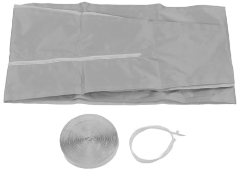 Kit de Sellado de Ventana de Aire Acondicionado Portátil, Paño de Sellado de Ventana Impermeable Gris Plateado Kit de Sellado de Marco de Ventana de Ca Universal(4 Meter / 13.1ft)