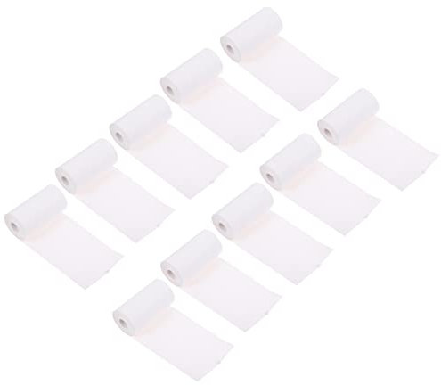 NUOBESTY 10rollen Thermopapierrollen Weiß Bedruckbare Papierrollen Für Registrierkasse Thermopapierrolle Für Kassenbon