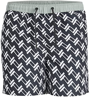 JACK & JONES PLUS Jpstfiji Jjswim Belize Ly Pls badshorts, svart, 44, svart, 44 SE