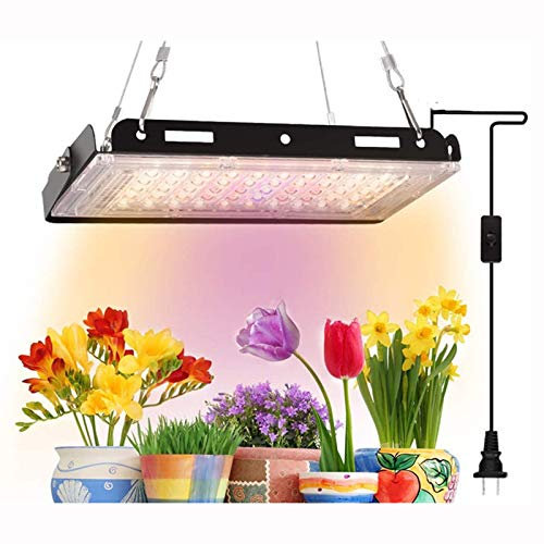 SHALOLY Luces LED para Cultivo de Plantas, luz de Planta de 150 W y luz de Crecimiento de Panel de LED de Espectro Completo Delgado para Flores de Interior y luz de Relleno de Plantas suculentas