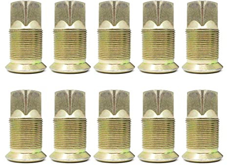 Pro Trucking Products M-129 Left Hand Grade 8 Stud Piloted, Budd Wheel Inner Cap Nut, Steel Wheels, 2-1/8 OAL (10 Pack)