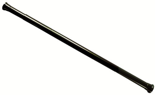 Duschvorhangstange Teleskopstange Gardinenstange Klemmstange 160-300 cm Aluminium Silber glänzend Weiss Schwarz Silber matt - EXTRA LANG (Schwarz)