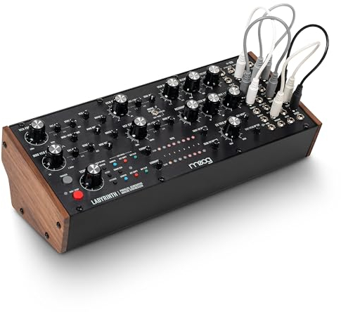 MOOG Labyrinth - semimodularer parallelgenerativer Analogsynthesizer mit Dual-Sequencer, Dual-Oszillatoren, VC-Wavefolder, VC-Filter, Patchbay