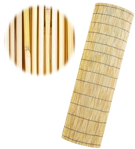 Brise Vue Bambou 1m 1m30 1m60 Hauteur Clôture D'intimité Naturel Clôture en Roseau Durable Facile À Installer Canisse Bambou pour Balcon Ou Protection Contre Le Vent Et La Vue (Color : Primary Black