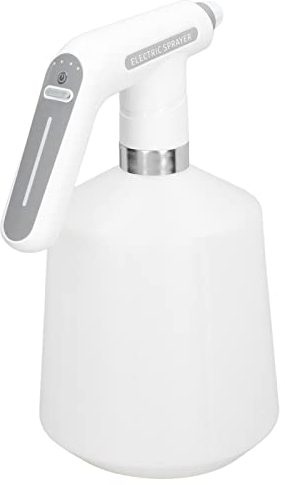 XHTLLO Flacon pulvérisateur électrique 2000 mAh Chargement USB, Arroseur Rotatif pour Jardin, Arrosoir Automatique Volume de pulvérisation réglable, Conception étanche, Affichage (2.5L)